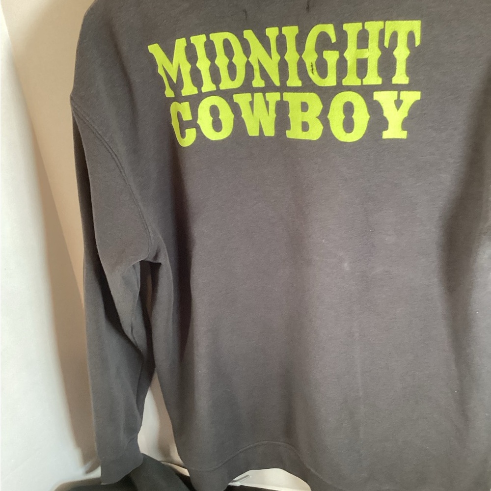 Midnight Cowboy Austin Texas Graphic Crewneck Sweater - Black Size XS, - Picture 2 of 5